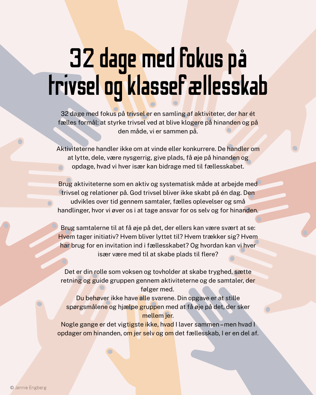 32 dage med trivsel og fællesskab via fokus på samtaler og relationsarbejde (Digital udg.)