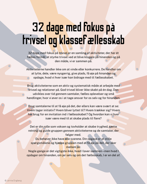 32 dage med trivsel og fællesskab via fokus på samtaler og relationsarbejde (Digital udg.)