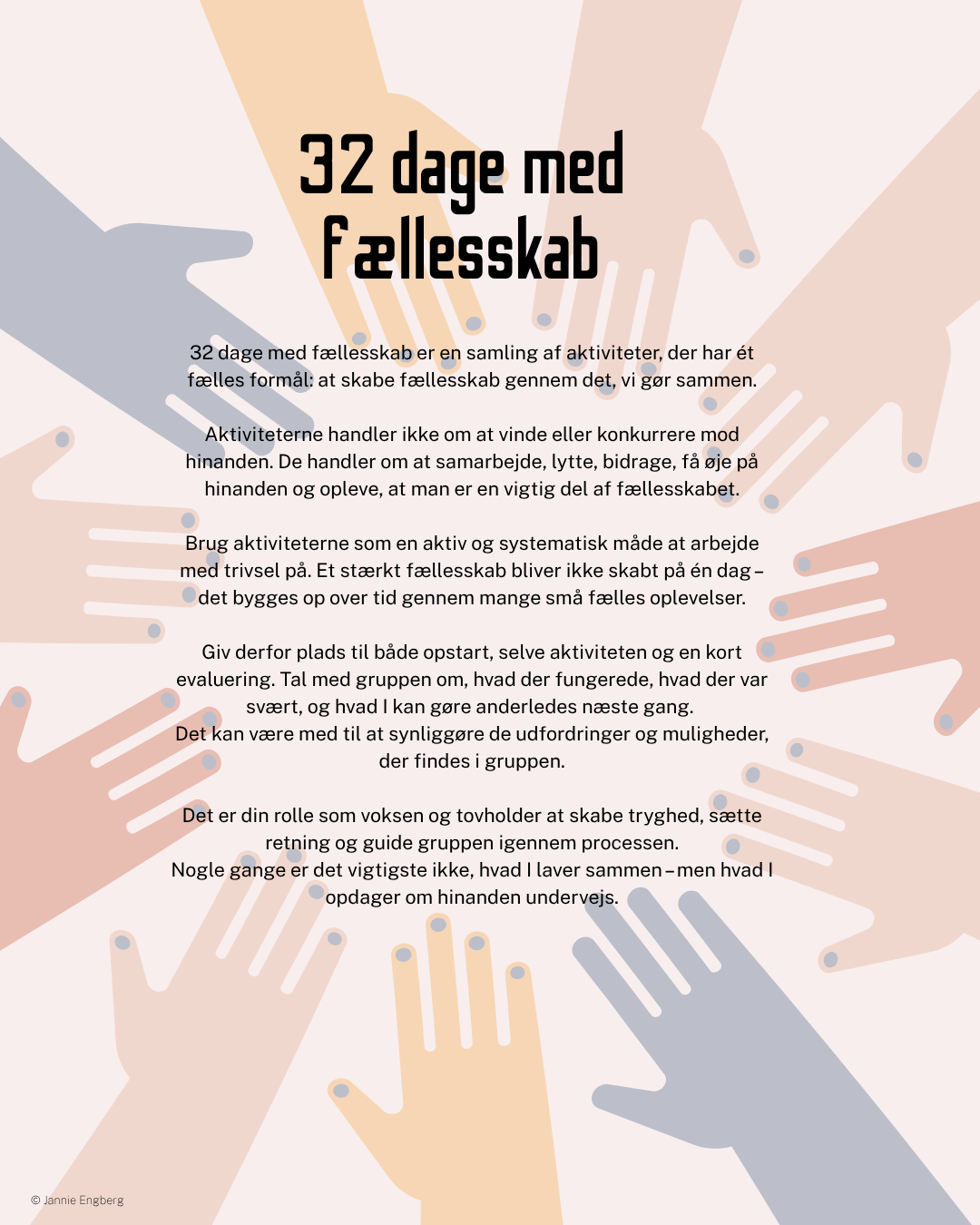 32 dage med trivsel og fællesskab via fokus på samtaler og relationsarbejde